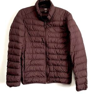 Uniqlo Burgundy Down Puffer Coat